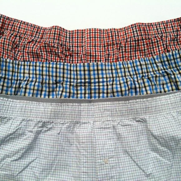 3 J.CREW BIG & TALL MEN'S NEW 100%COTTON BOXERSSIZE: XXL